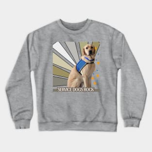 Service Dogs Rock Neutral Crewneck Sweatshirt